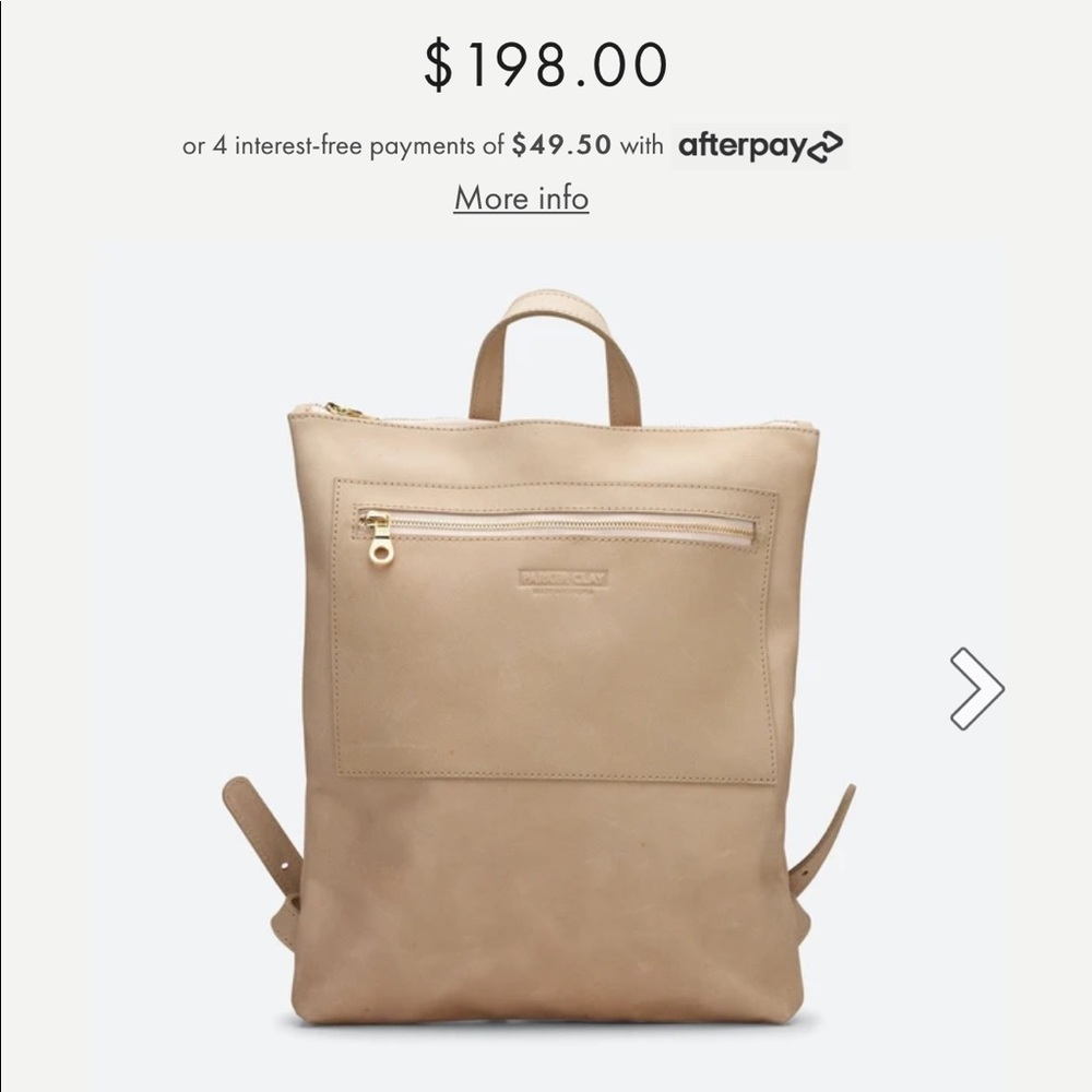 Parker Clay Miramar Leather Backpack